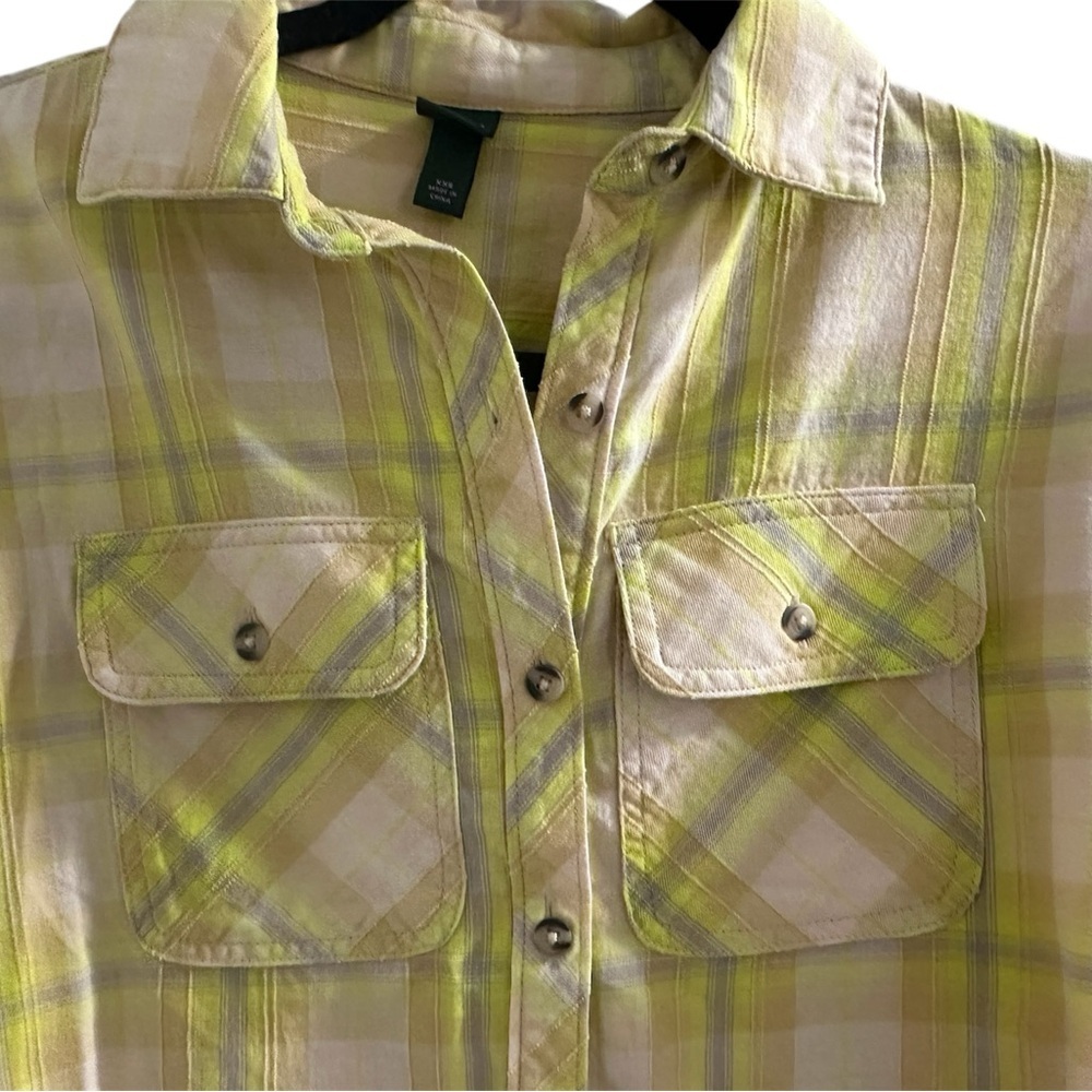 Women's Long Sleeve Cropped Button-Down Shirt - Wild Fable - Picture 4 of 4